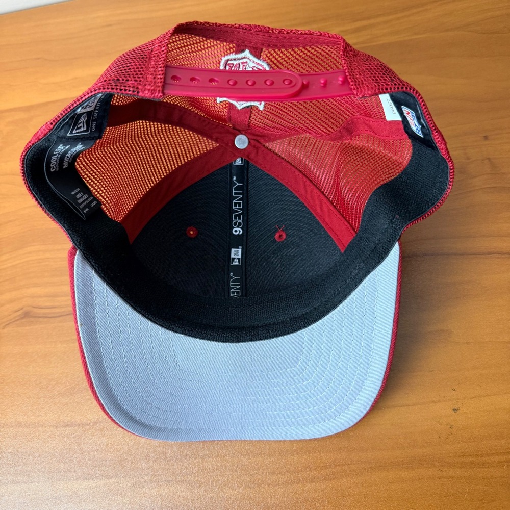 New Era 9SEVENTY Arizona Cardinals NFL Red Mesh Snapback Trucker Hat OSFM - Picture 5 of 7